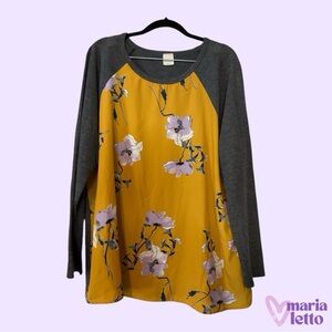 Floral Print Long Sleeve Shirt